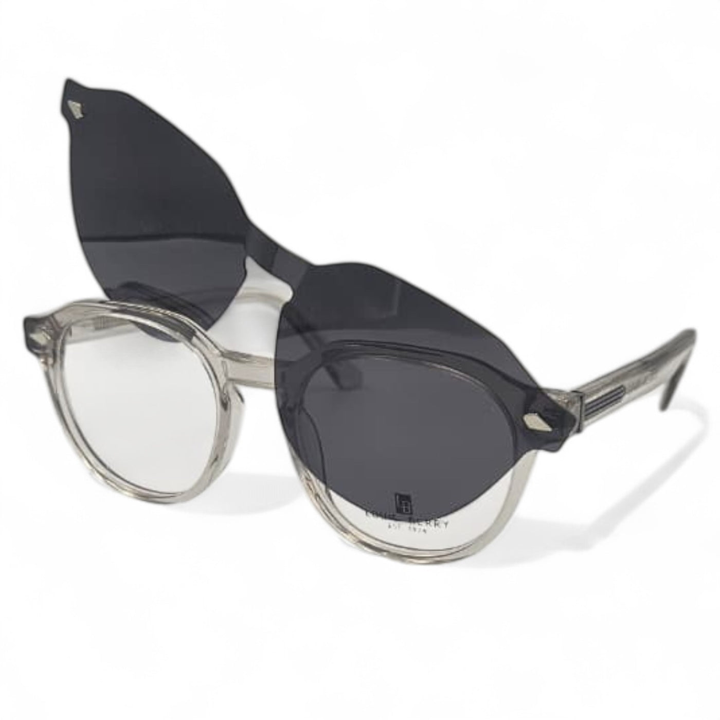 Lunettes à clips unisex: LOUIS BERRY G5574 gris Trans /Noir
