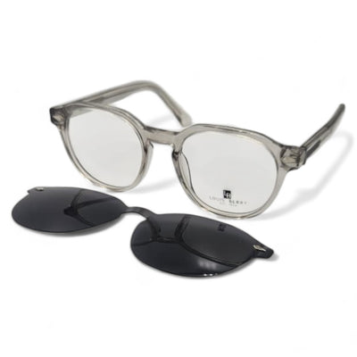 Lunettes à clips unisex: LOUIS BERRY G5574 gris Trans /Noir