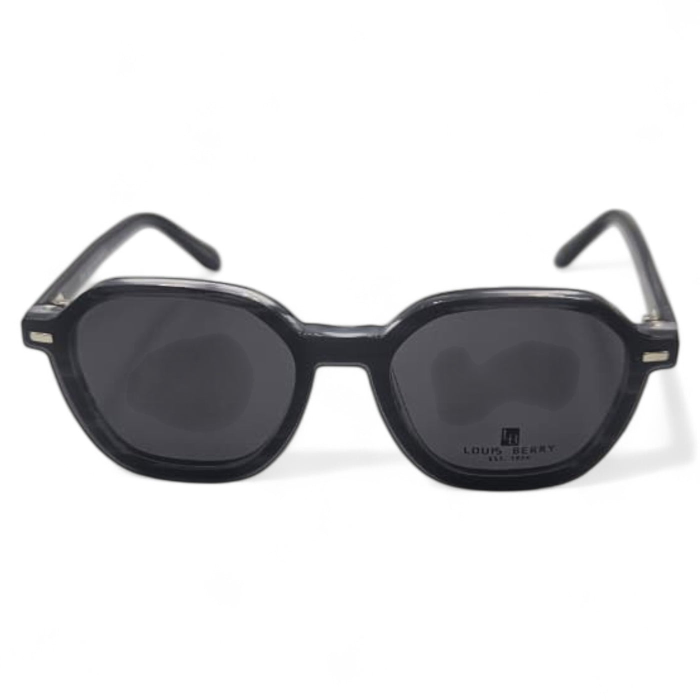 Lunettes à clips unisex: LOUIS BERRY G5568 Marbré Gris Noir /noir