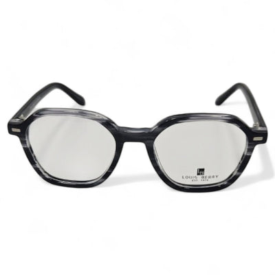 Lunettes à clips unisex: LOUIS BERRY G5568 Marbré Gris Noir /noir