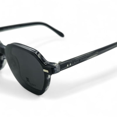 Lunettes à clips unisex: LOUIS BERRY G5568 Marbré Gris Noir /noir