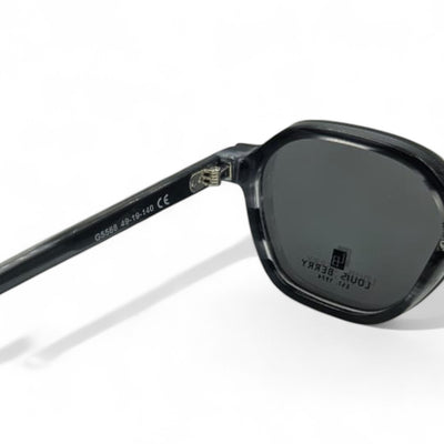Lunettes à clips unisex: LOUIS BERRY G5568 Marbré Gris Noir /noir