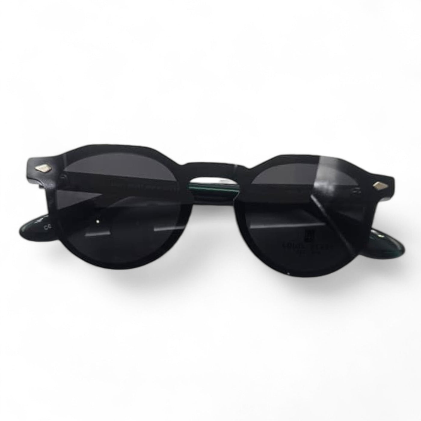 Lunettes à clips unisex: LOUIS BERRY G5550 tortoise (noir/vert foncé marble effect)