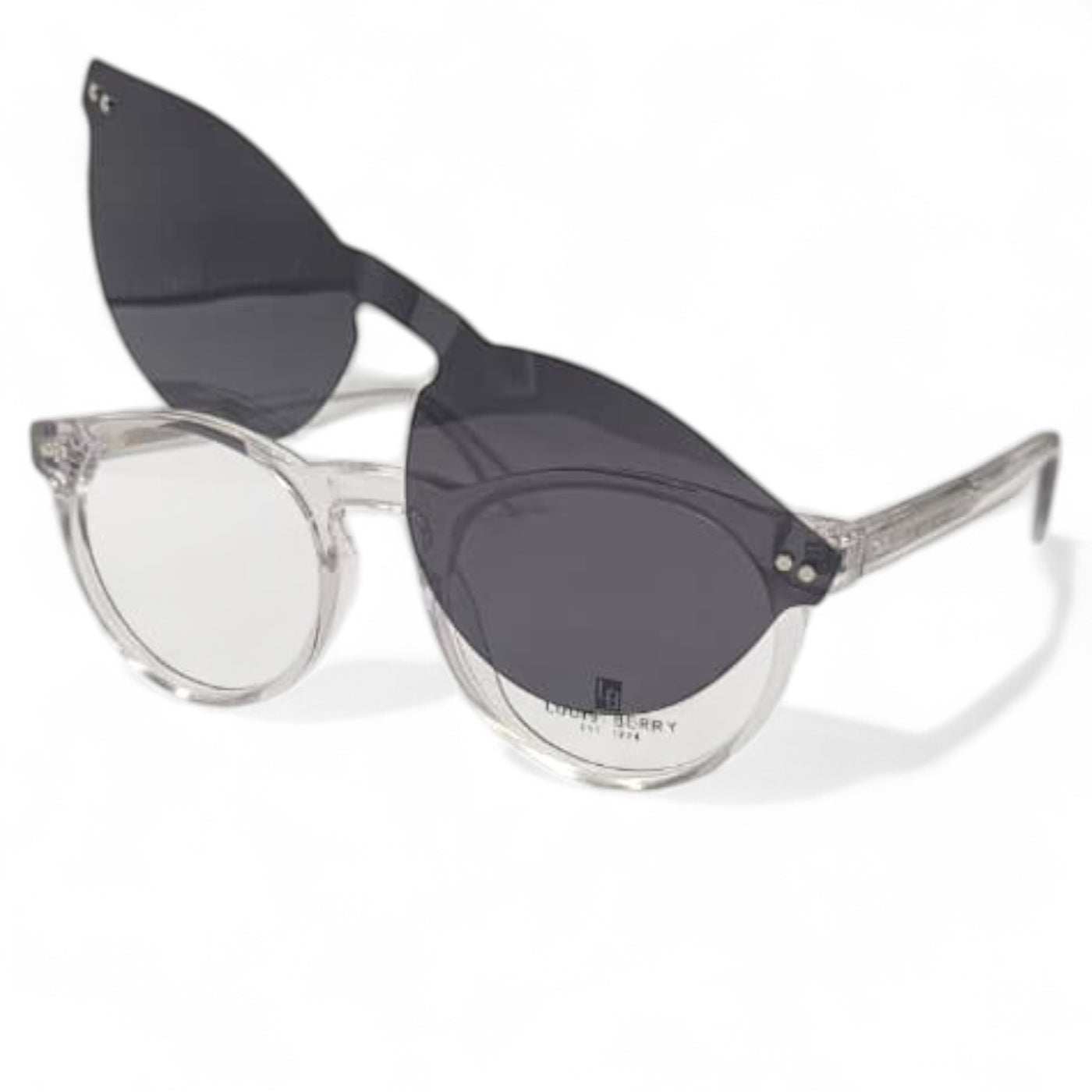 Lunettes à clips unisex: LOUIS BERRY G5557 Noir/transparent