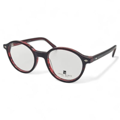 Lunettes à clips unisex: LOUIS BERRY G5562 rouge bordeaux / rouge marbré