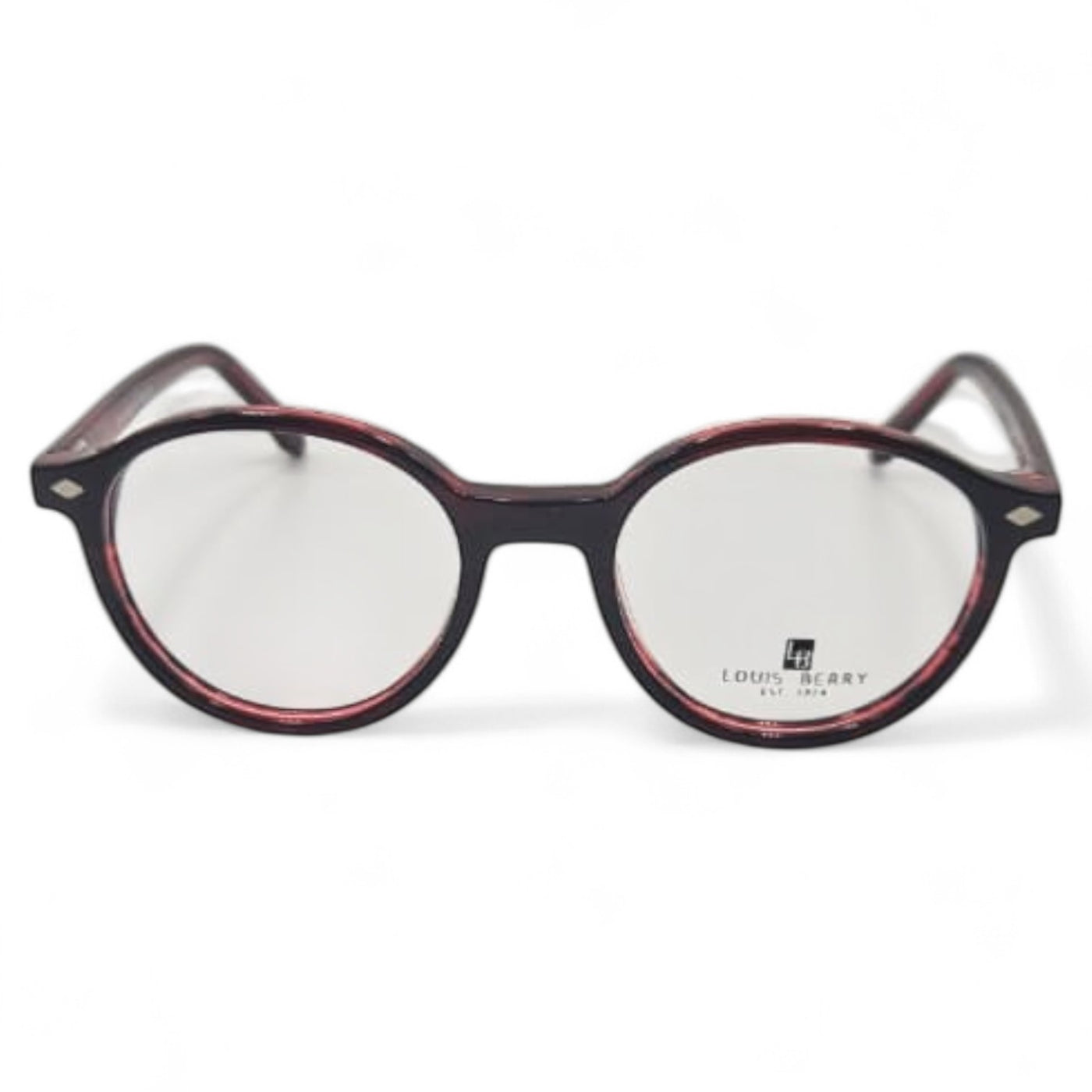 Lunettes à clips unisex: LOUIS BERRY G5562 rouge bordeaux / rouge marbré