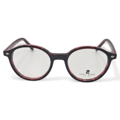 Lunettes à clips unisex: LOUIS BERRY G5562 rouge bordeaux / rouge marbré