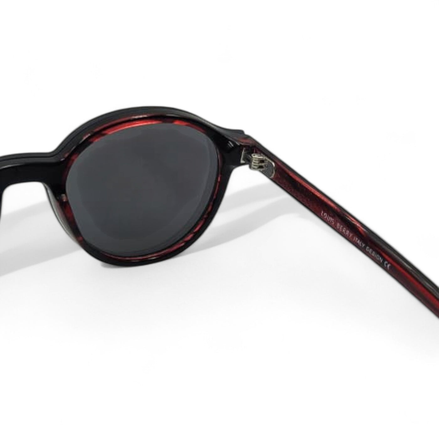 Lunettes à clips unisex: LOUIS BERRY G5562 rouge bordeaux / rouge marbré