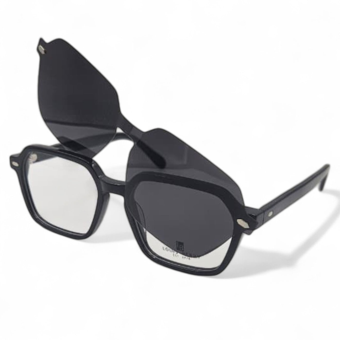 Lunettes à clips unisex: LOUIS BERRY G5570 Noir/Noir