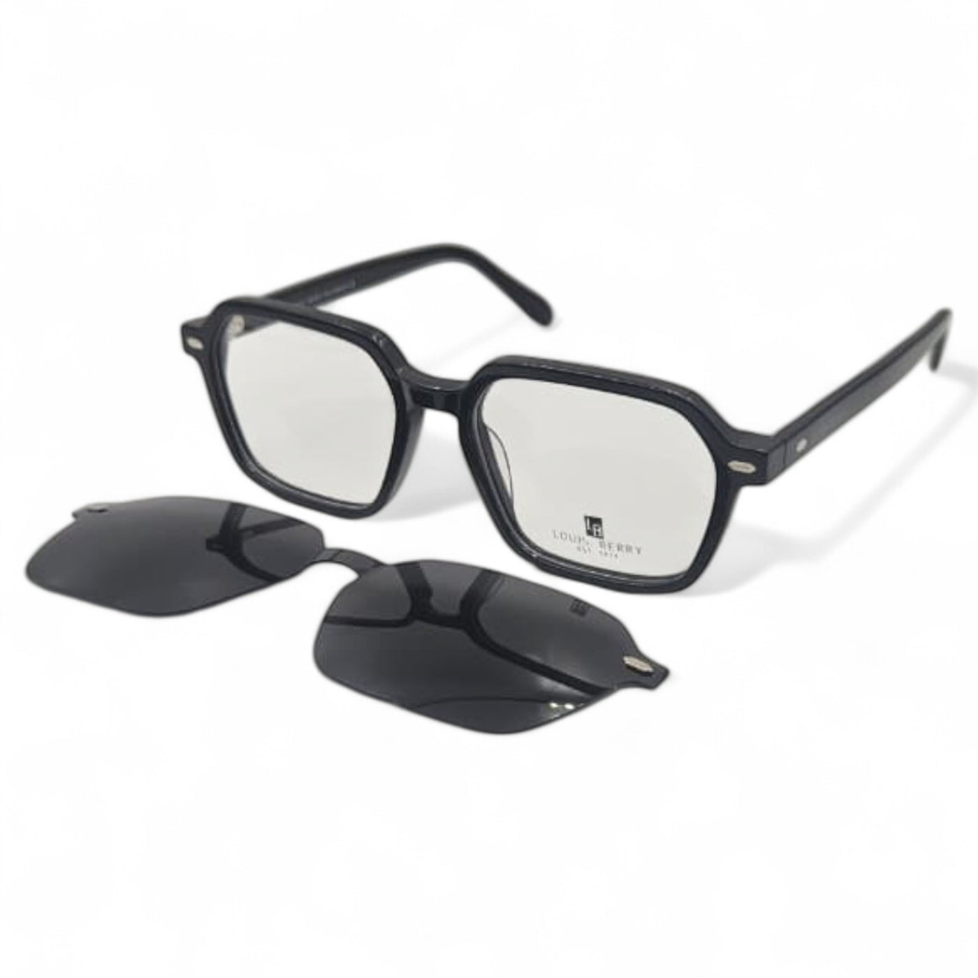 Lunettes à clips unisex: LOUIS BERRY G5570 Noir/Noir