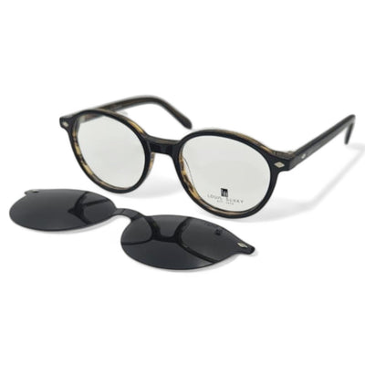 Lunettes à clips unisex: LOUIS BERRY G5562 Marron havana/noir