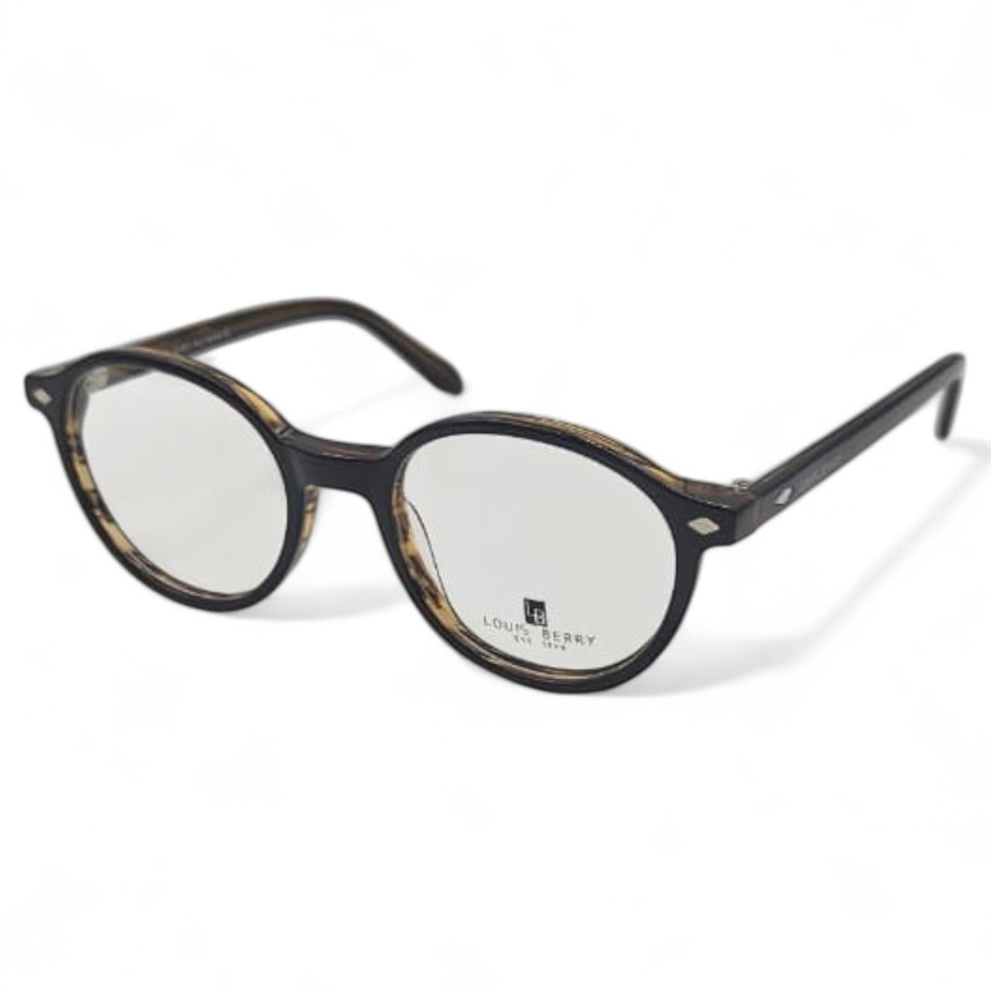 Lunettes à clips unisex: LOUIS BERRY G5562 Marron havana/noir