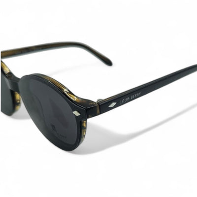 Lunettes à clips unisex: LOUIS BERRY G5562 Marron havana/noir