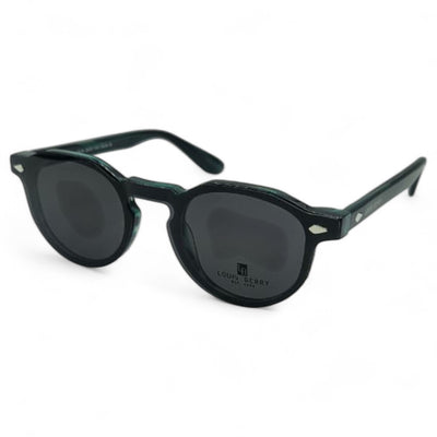 Lunettes à clips unisex: LOUIS BERRY G5550 tortoise (noir/vert foncé marble effect)