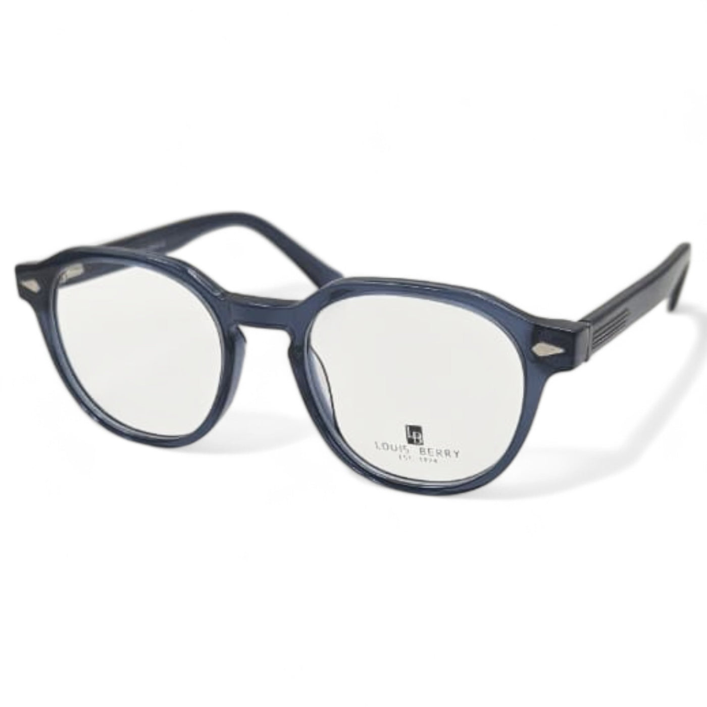Lunettes à clips unisex: LOUIS BERRY G5912 Bleu/Noir