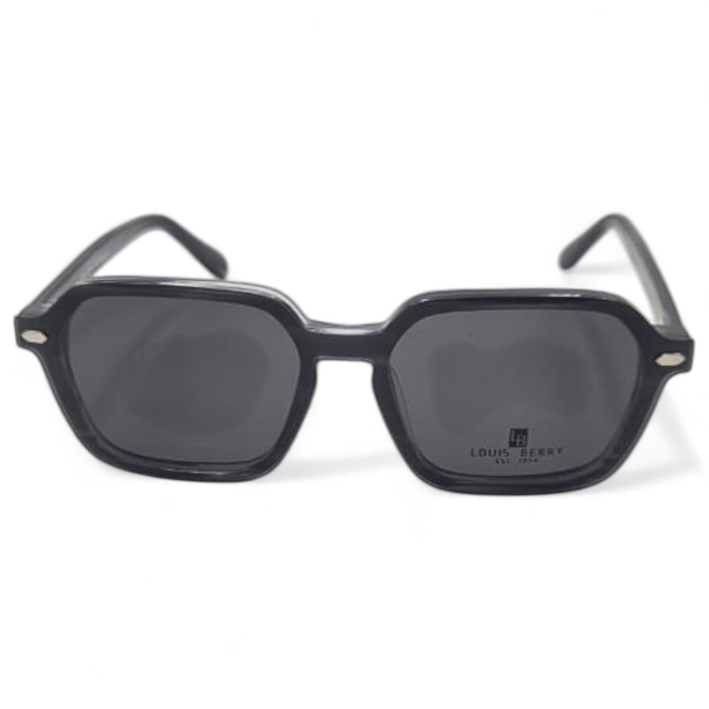 Lunettes à clips unisex: LOUIS BERRY G5570 gris marbré /Noir