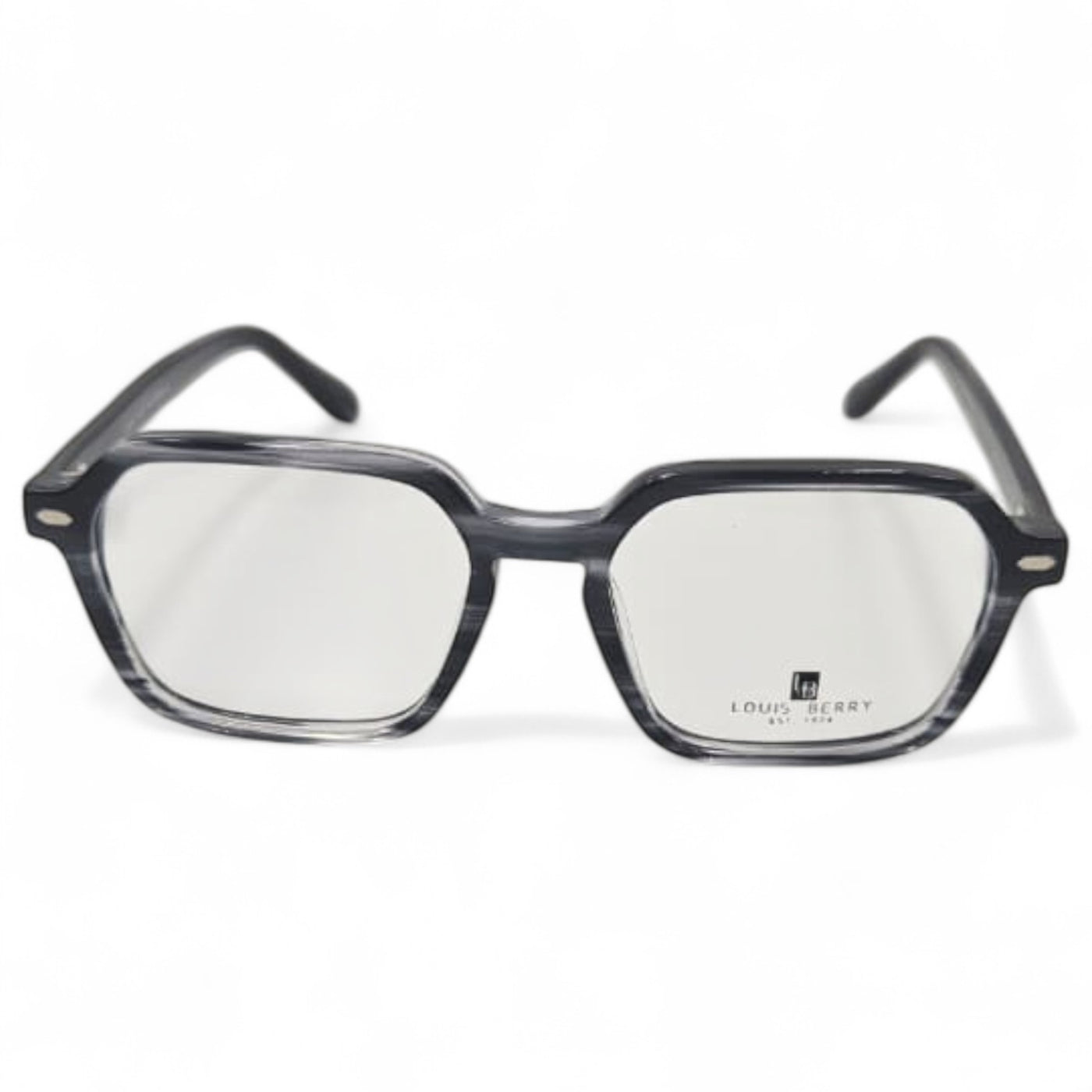 Lunettes à clips unisex: LOUIS BERRY G5570 gris marbré /Noir