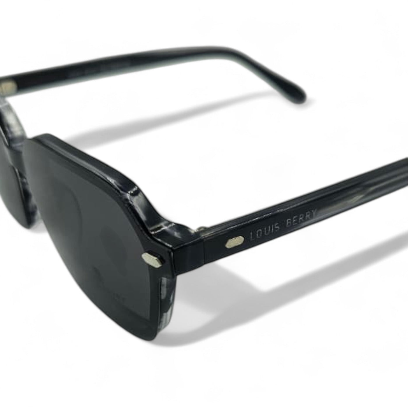 Lunettes à clips unisex: LOUIS BERRY G5570 gris marbré /Noir